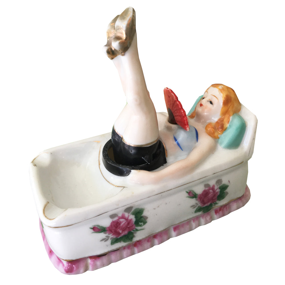 Vintage Flirty Lady Ashtray