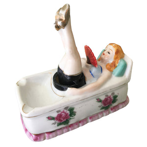 Vintage Flirty Lady Ashtray