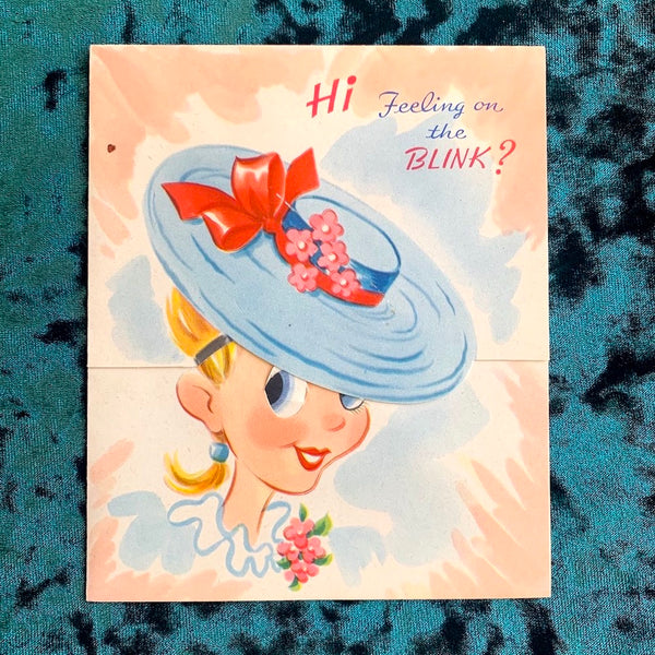 Feeling on the Blink - Vintage Pop-Up Card