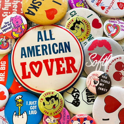 Vintage Love & Valentine Buttons