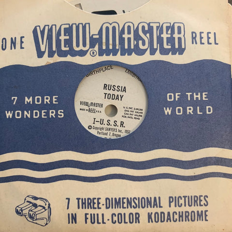 Vintage 1957 Russia Today - View Master Reel Set