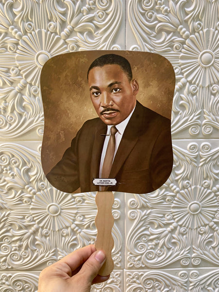 Vintage 1960's Martin Luther King Tribute Fan