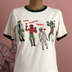 Monster Friends Ringer Tee