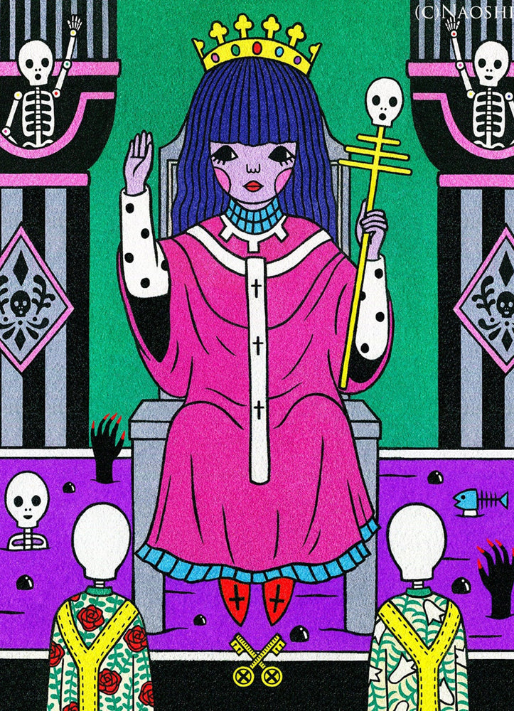 The Hierophant Tarot Card - An Original Sand Painting by