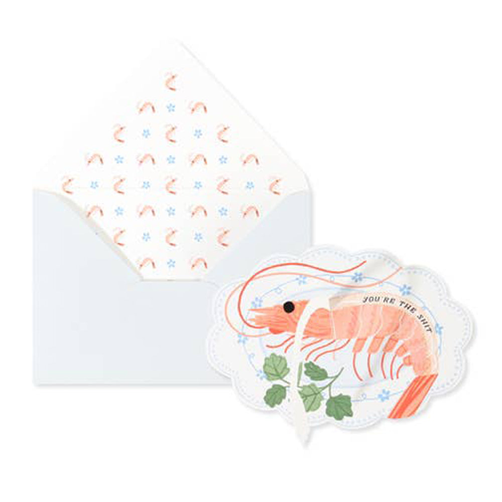 You're The Shit Shrimp Pop-Up Card | Funny Greeting Card