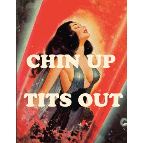 Chin Up Tits Out Card
