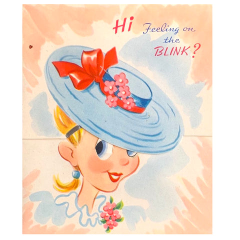 Feeling on the Blink - Vintage Pop-Up Card